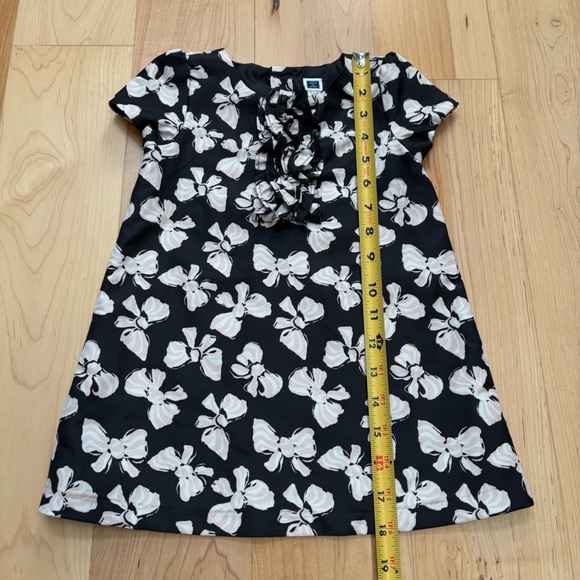 Janie & Jack Bow Print Black, Light Pink and White Dress - Picture 12 of 13